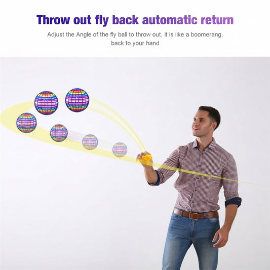 Cosmic Hover Spinner Orb – Premium Kinetic LED Boomerang Flying Ball | Geekzilla