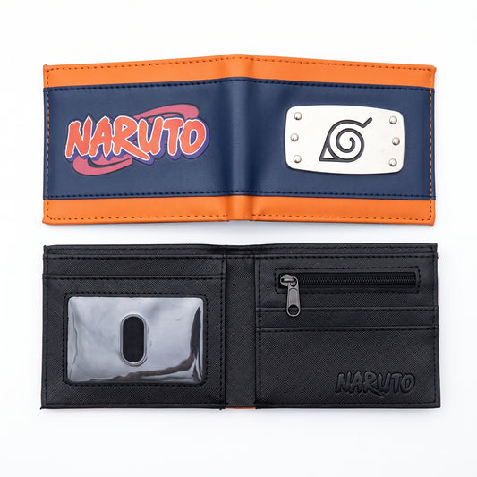Naruto Bifold Leather Wallet Collection | Hidden Leaf & Akatsuki