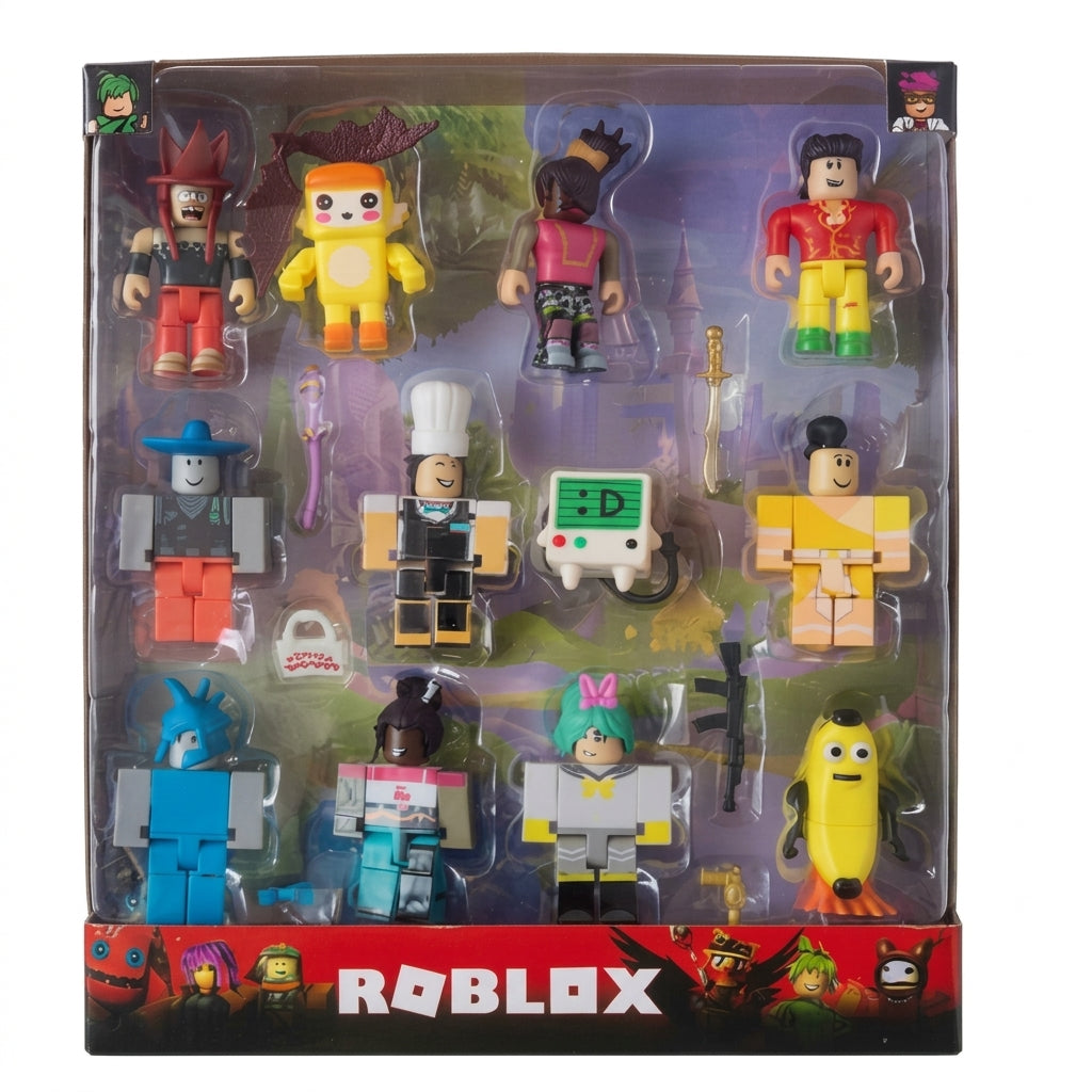 Roblox Action Figure Mega Collection Set – 12-Piece Block Figure Toy Pack | Geekzilla