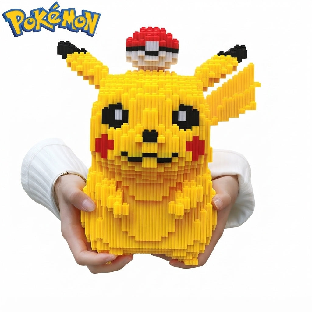 Pokémon Pikachu & Poké Ball DIY Micro Building Blocks Kit | Geekzilla