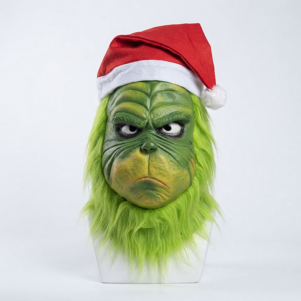 The Mean One Hyper-Realistic Mask – Premium Whoville Holiday Villain Cosplay | Geekzilla