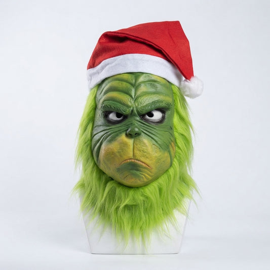 The Mean One Hyper-Realistic Mask – Premium Whoville Holiday Villain Cosplay | Geekzilla