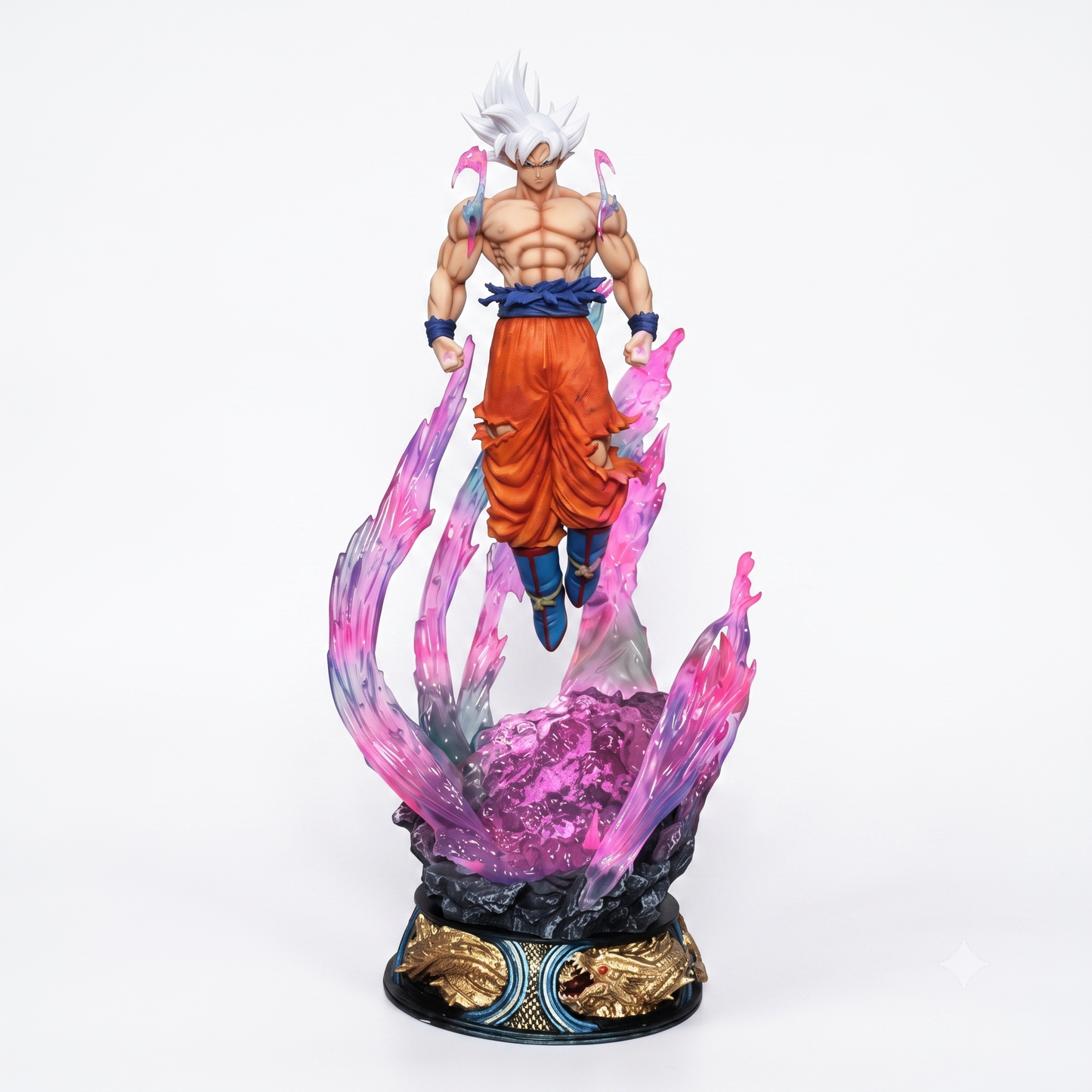 Goku Ultra Instinct Figure | Silver-Haired Saiyan Transformation Statue | Dragon Ball Super Collectible | Geekzillaa