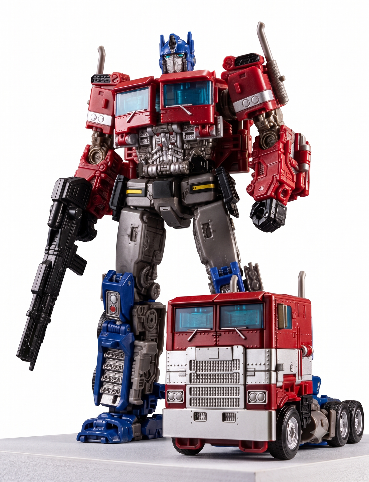 Transformers 2-in-1 Transforming Action Figures – Premium Alloy Edition Optimus Prime, Bumblebee, & Tank Megatron Convertible Robot-to-Vehicle