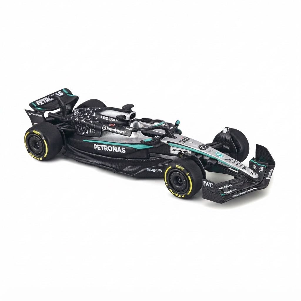 Bburago 1:64 Formula 1 Diecast Model Car - Mercedes W16 & Ferrari SF-25 Collection