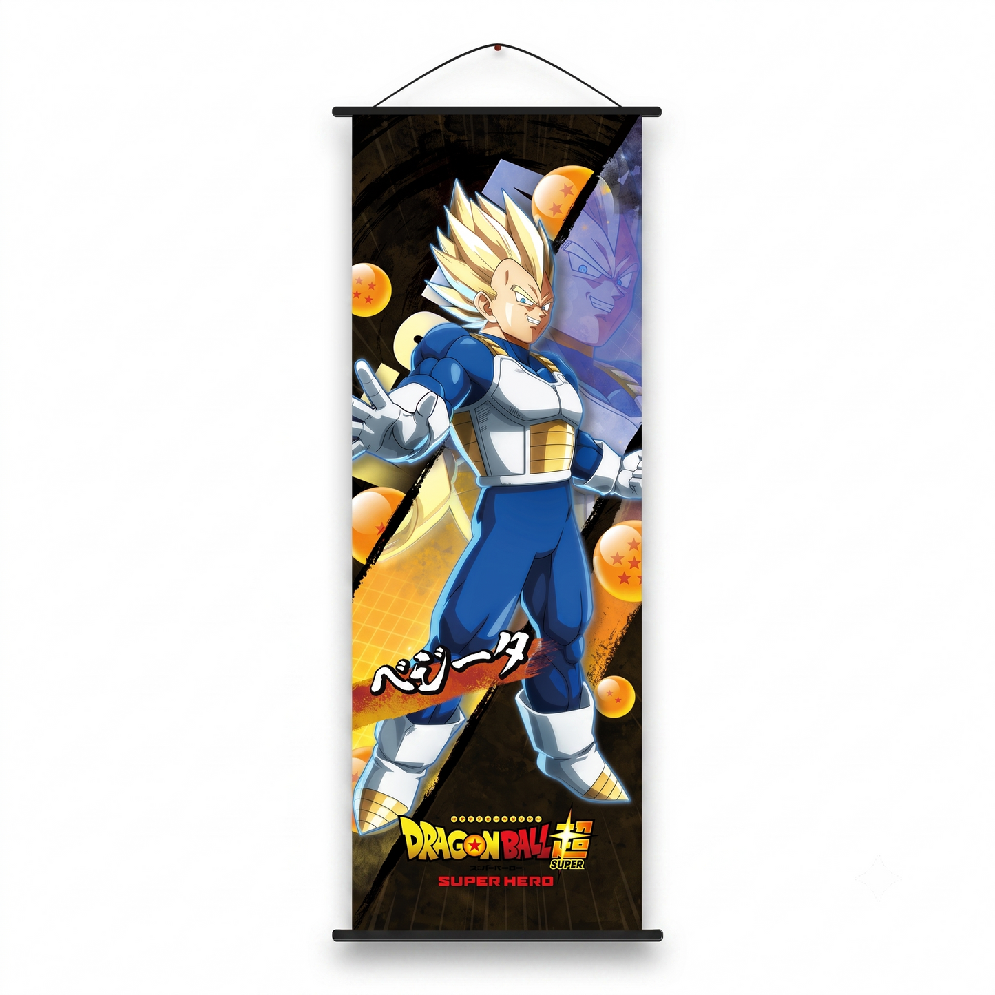 Dragon Ball Wall Scroll Collection – Vegeta, Goku & Saiyan Warriors