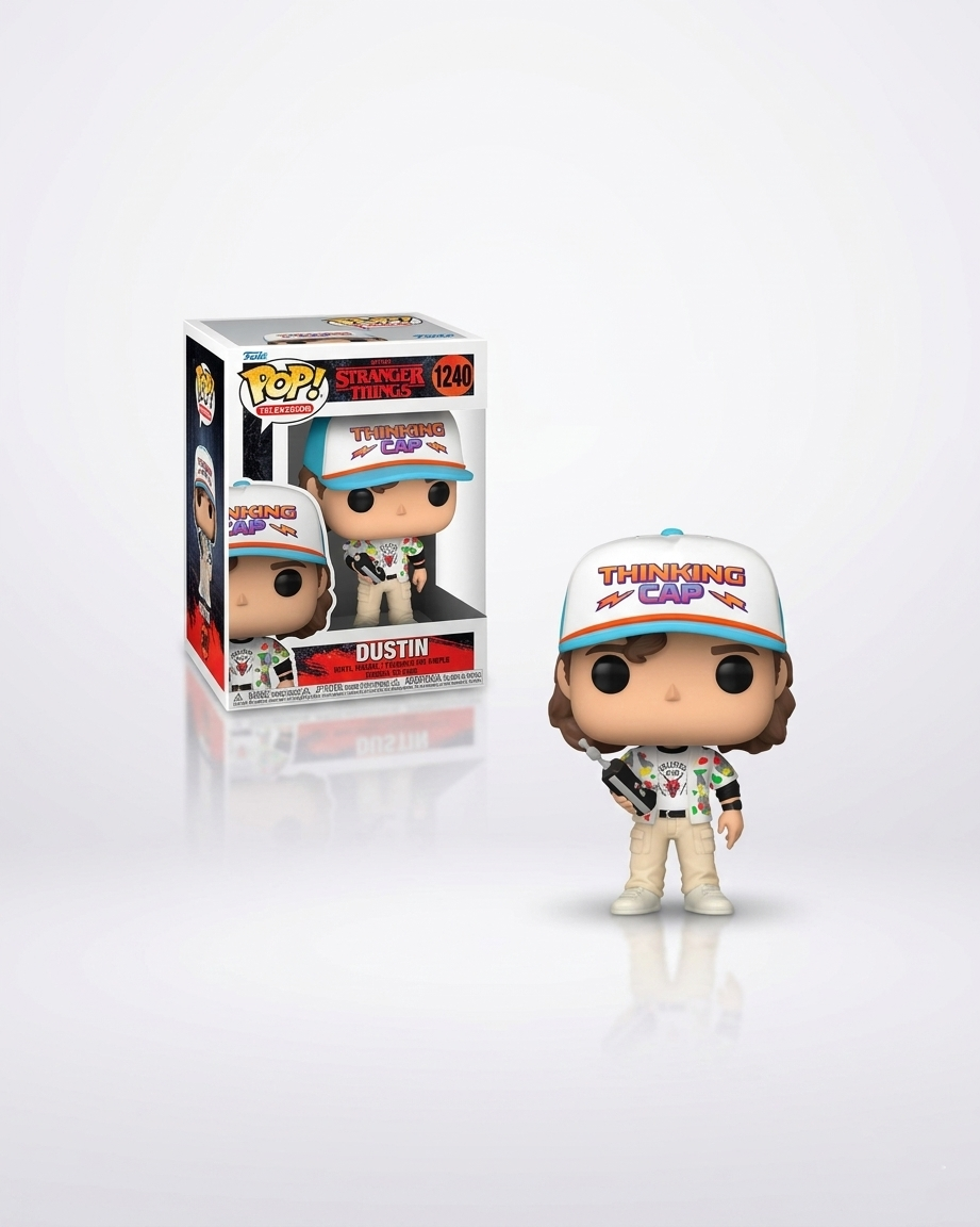 STRANGER THINGS "DUSTIN HENDERSON" (THINKING CAP) FUNKO POP! VINYL FIGURE