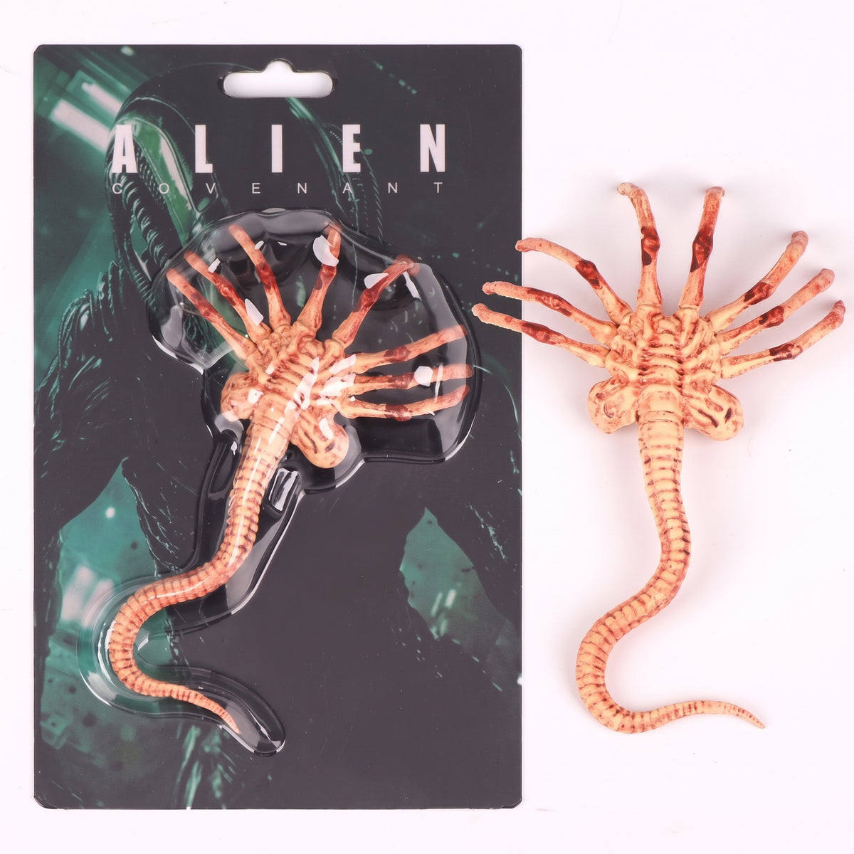 Alien: Covenant Facehugger Figure | Xenomorph Carded Prop Replica