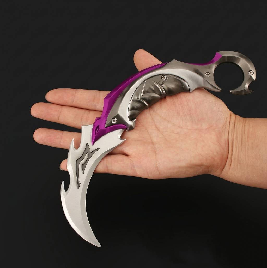 VALORANT "SILVER CLAW" KARAMBIT REPLICA (22CM HEAVYWEIGHT EDITION)