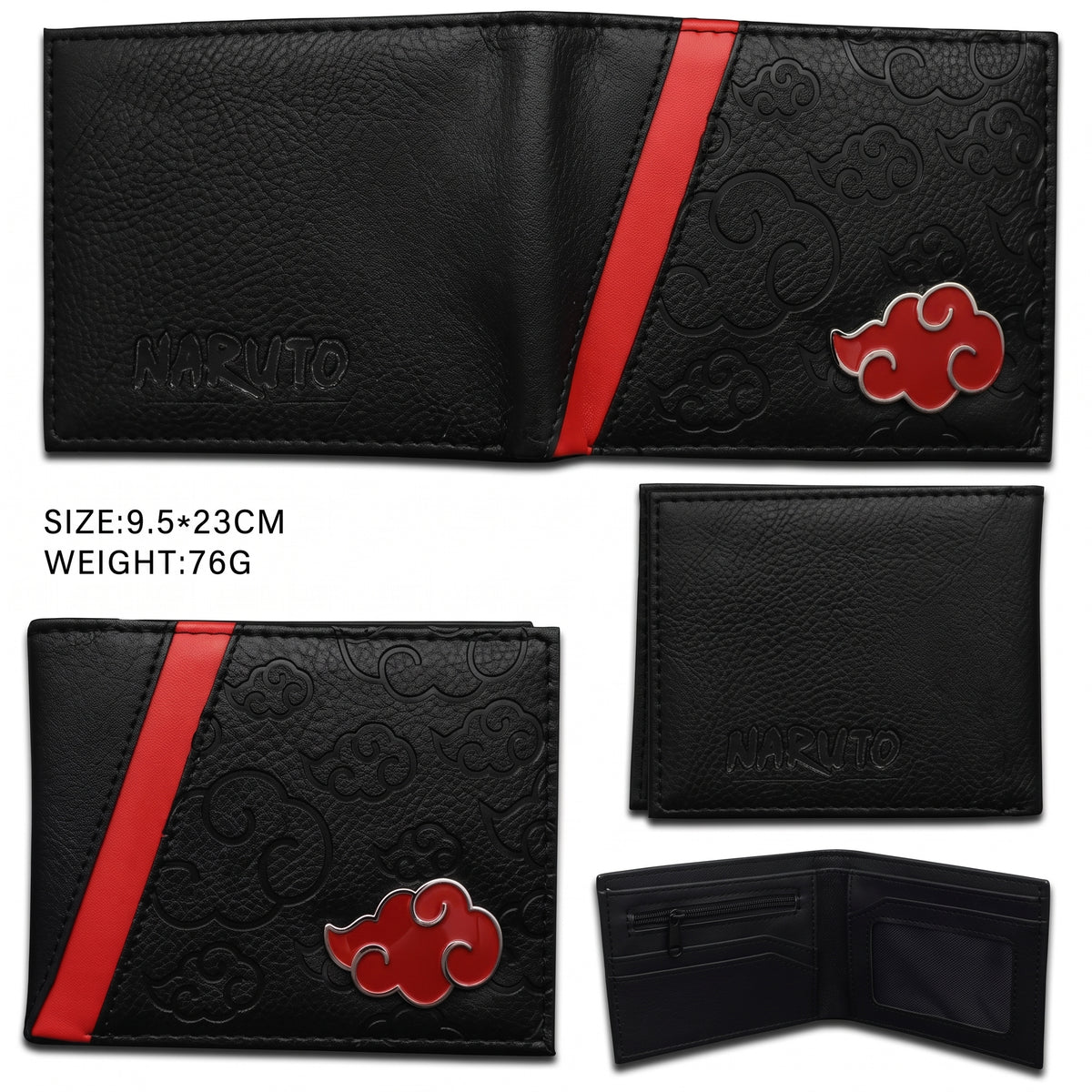 Naruto Bifold Leather Wallet Collection | Hidden Leaf & Akatsuki