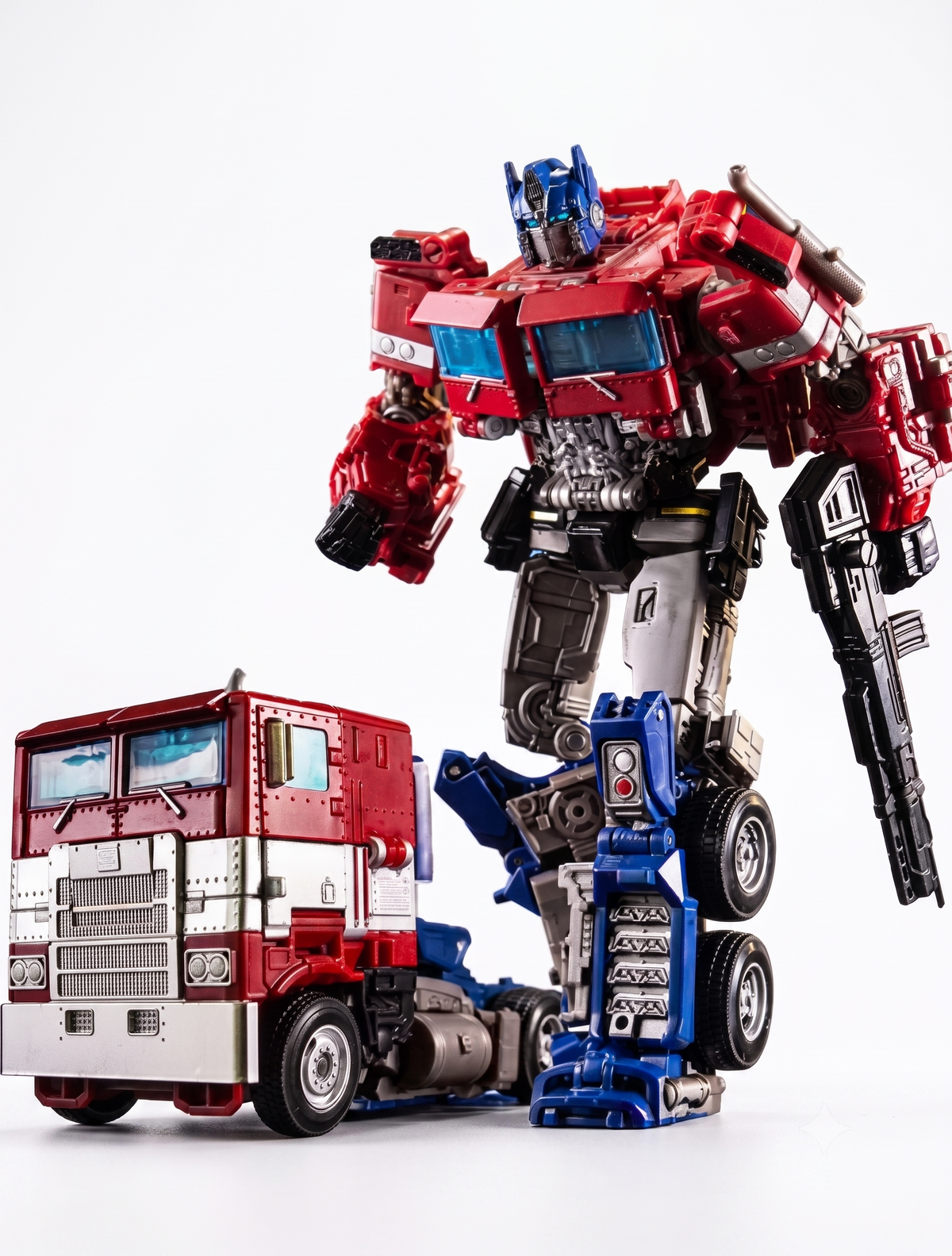 Transformers 2-in-1 Transforming Action Figures – Premium Alloy Edition Optimus Prime, Bumblebee, & Tank Megatron Convertible Robot-to-Vehicle