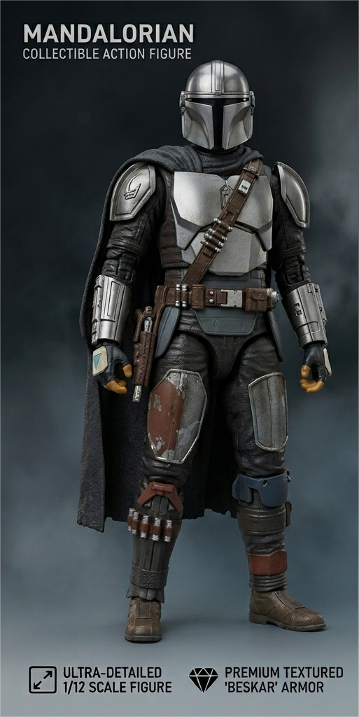 Star Wars: Din Djarin (The Mandalorian) & The Child Premium Black Series Action Figure