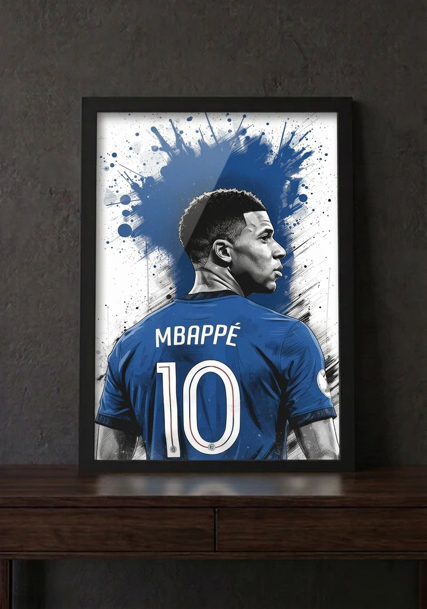 Football Icons Glass Frames – Premium Sports Wall Art & Legends | Geekzilla