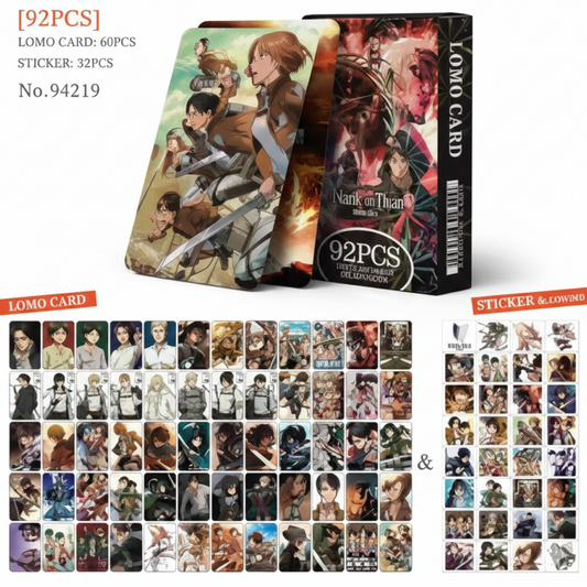 Attack on Titan "Titan Era" Lomo Cards - 92 Piece Mega Collector Set