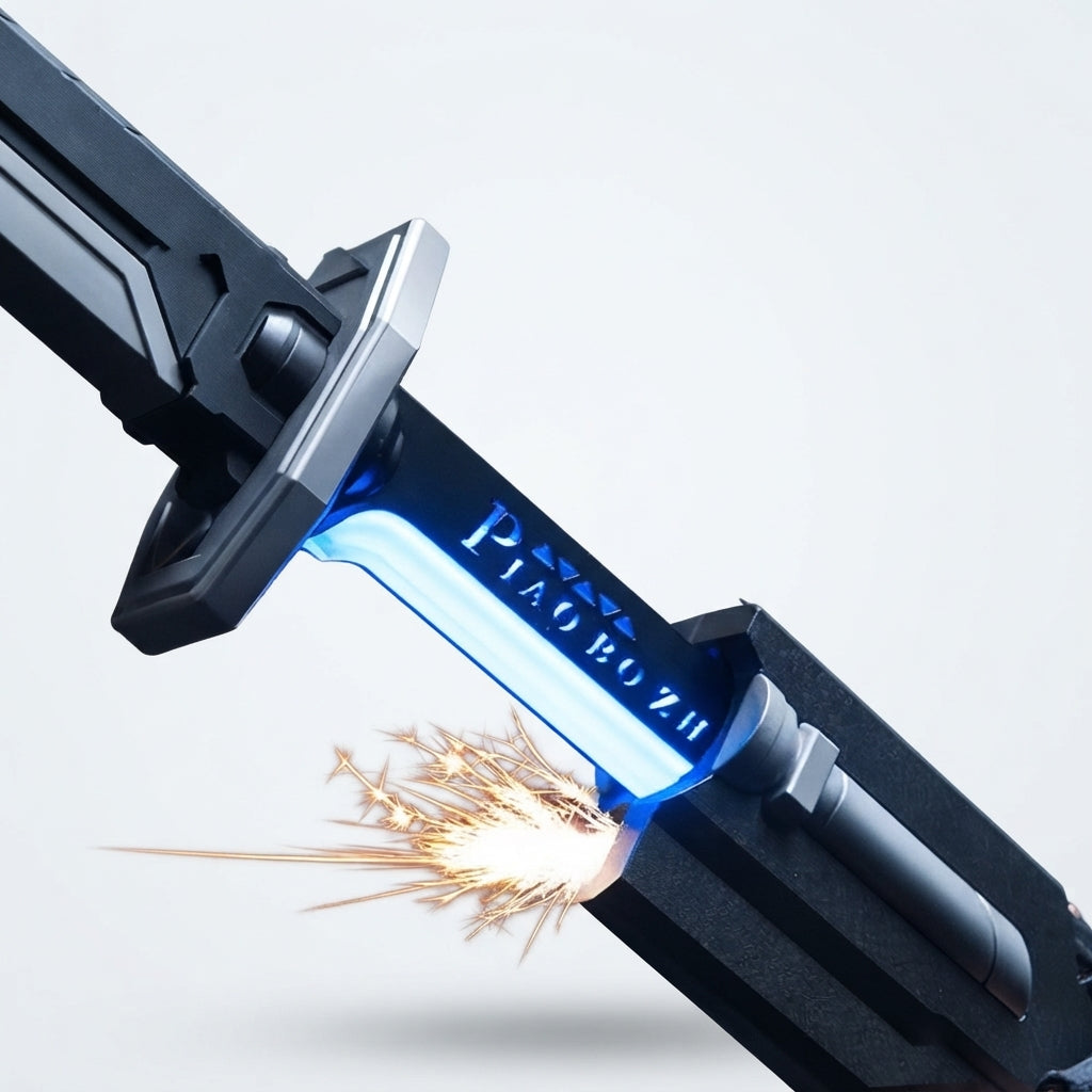 Cyberpunk sword Light-Up Sci-Fi Katana – Futuristic Sword replica with Interactive Draw-Spark, Smoke Effects & Color-Changing LED Display