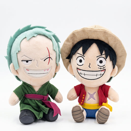One Piece Luffy & Zoro Plushie Set | Straw Hat Anime Plush Toys
