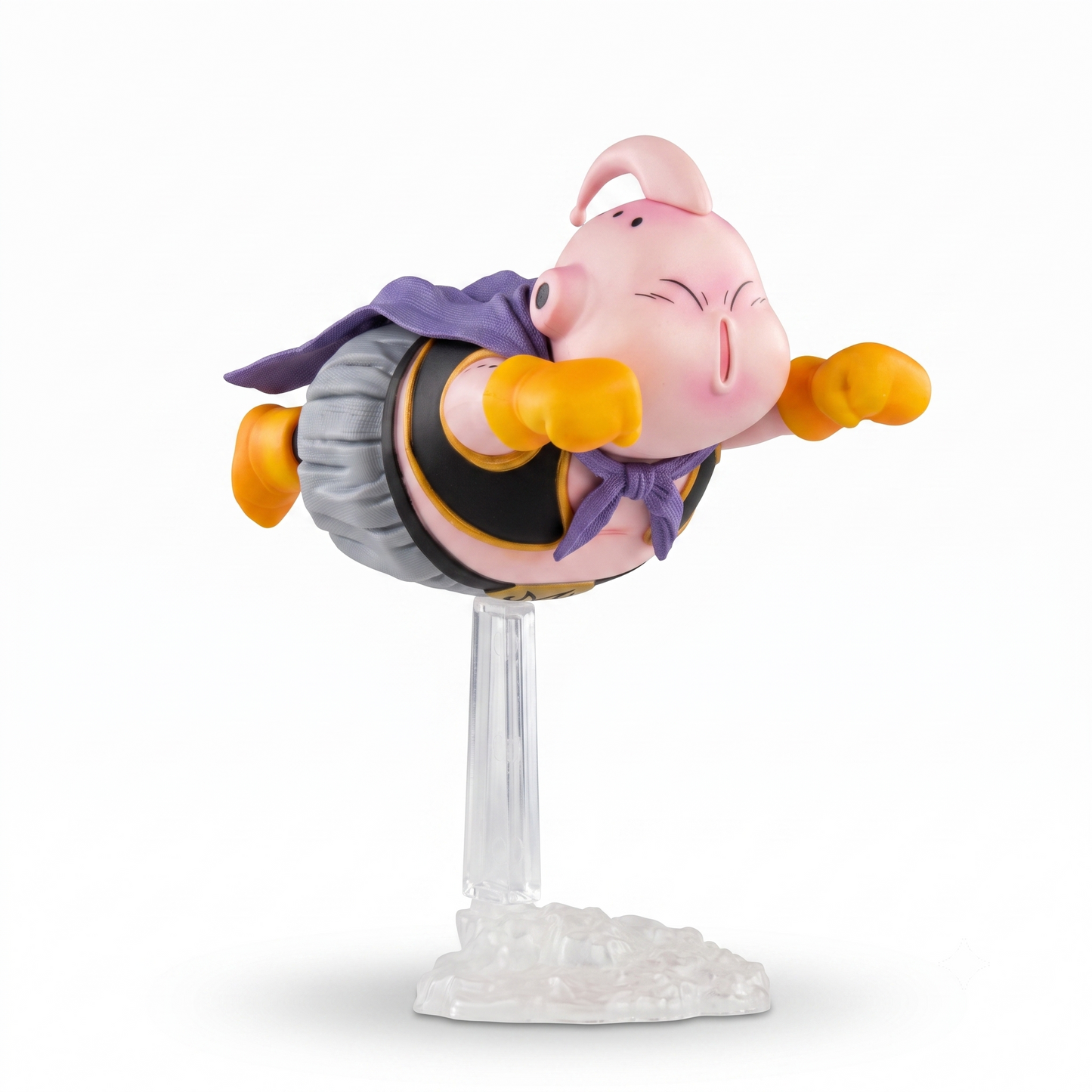 Dragon Ball Z Majin Buu Action Figure – Chibi Levitating Flight Pose Statue, Innocent Fat Buu Premium Anime Collectible Figurine with Display Stand