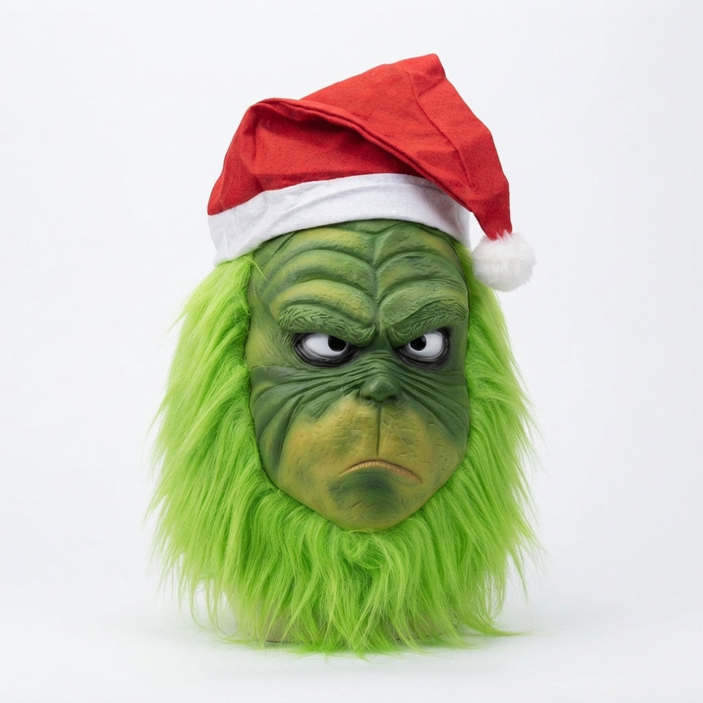 The Mean One Hyper-Realistic Mask – Premium Whoville Holiday Villain Cosplay | Geekzilla