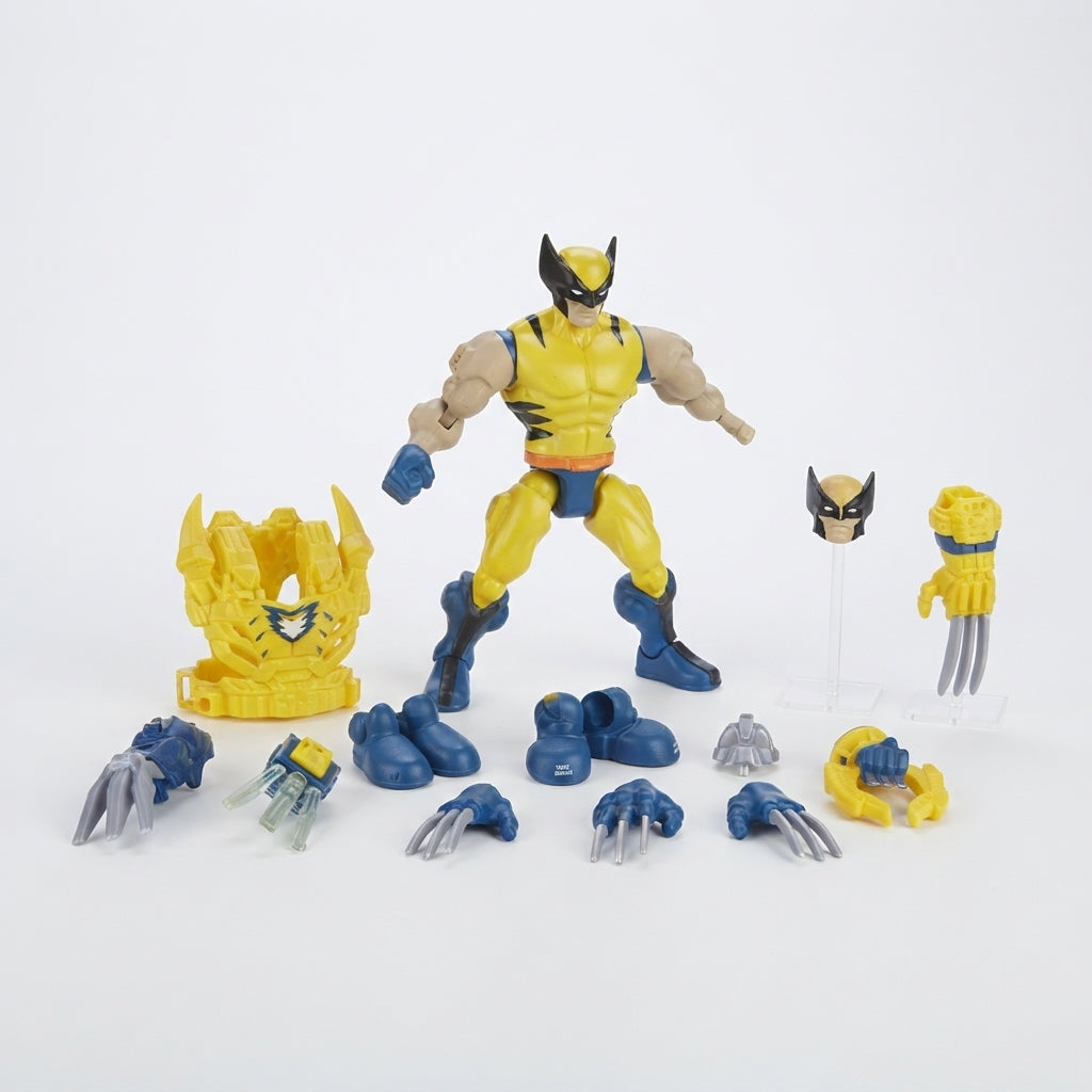Marvel Super Hero Mashers Wolverine Action Figure Set – Interchangeable Build & Battle Kit | Geekzilla