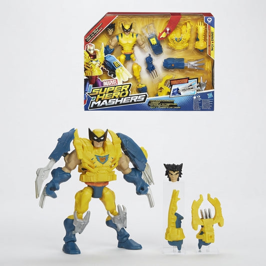 Marvel Super Hero Mashers Wolverine Action Figure Set – Interchangeable Build & Battle Kit | Geekzilla
