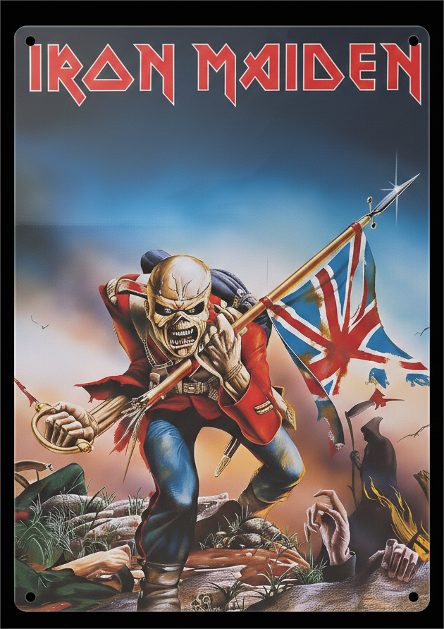 Iron Maiden "The Trooper" Vintage Metal Poster