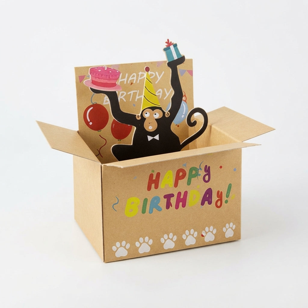 Pop-Up Surprises Joke Birthday Box – Novelty Pull-Out Character Gift Box | Geekzilla