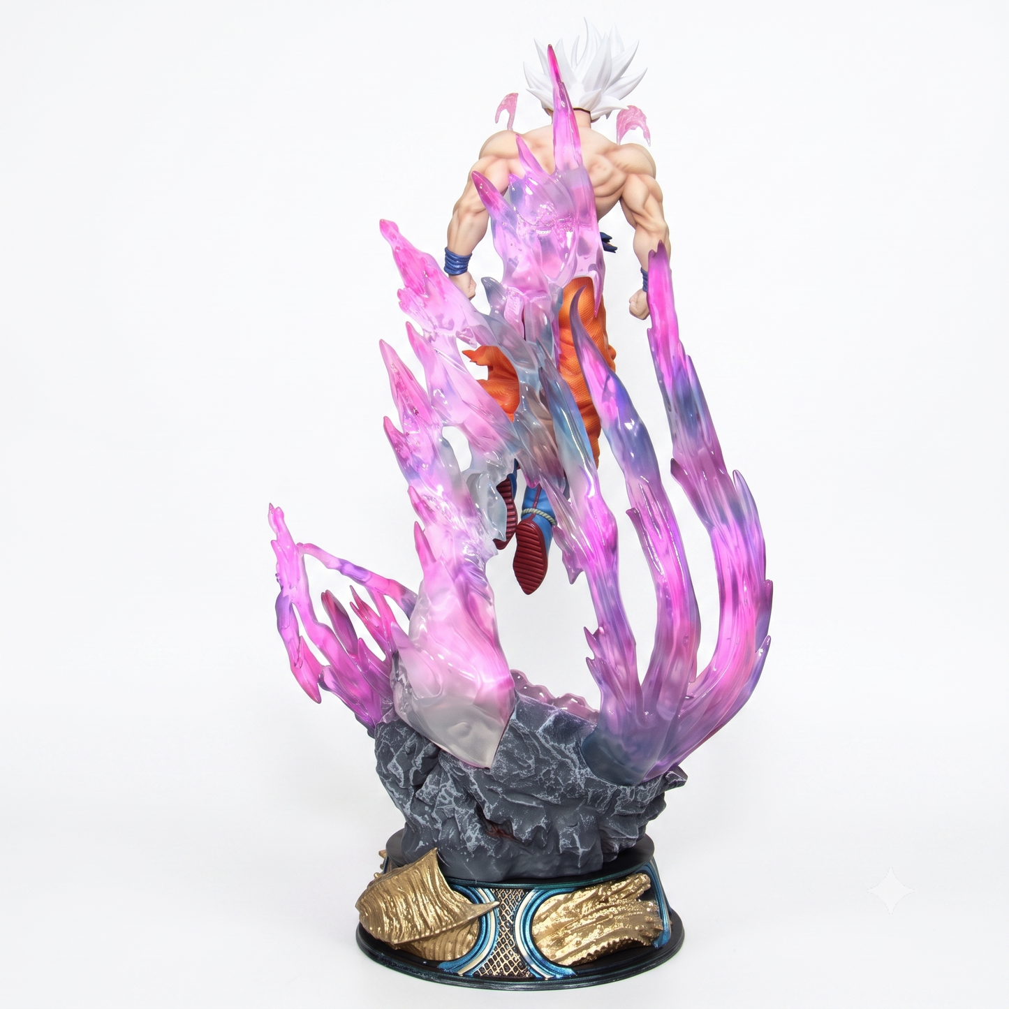 Goku Ultra Instinct Figure | Silver-Haired Saiyan Transformation Statue | Dragon Ball Super Collectible | Geekzillaa