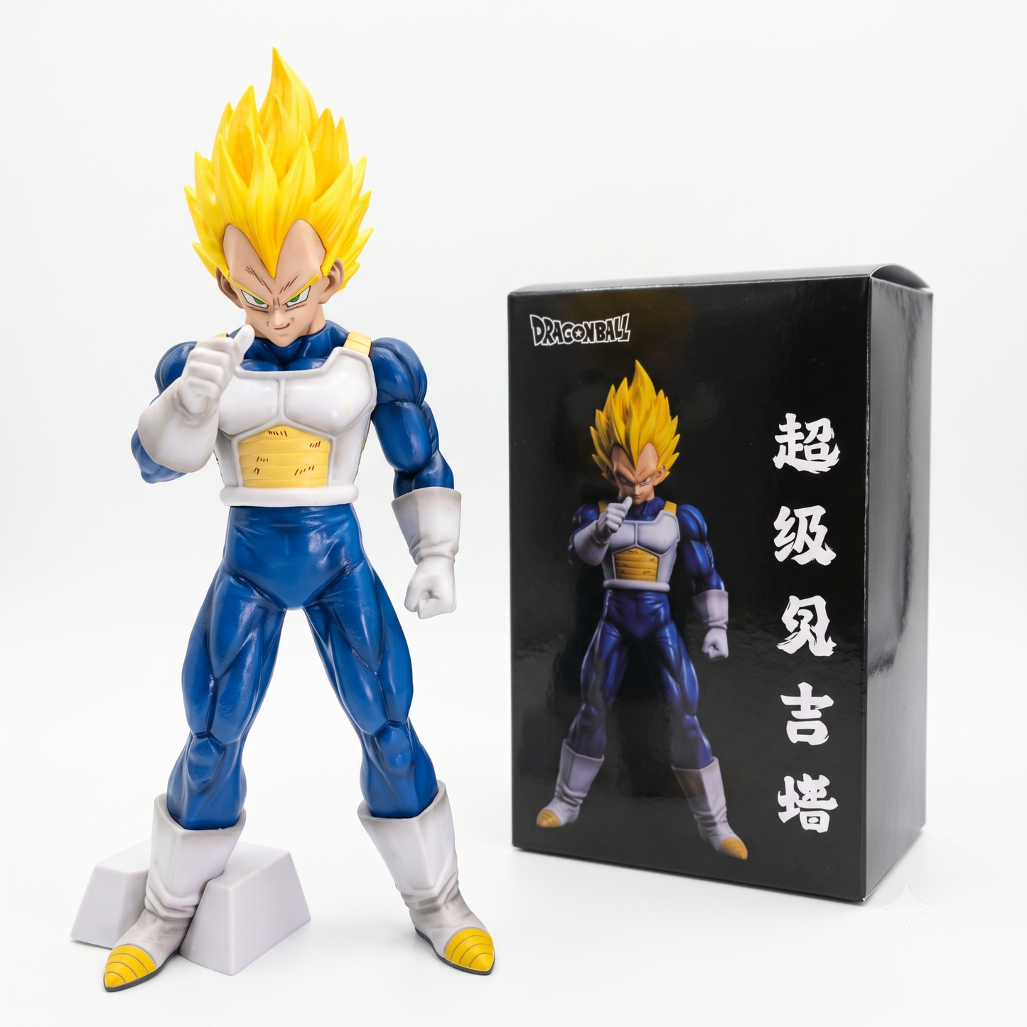 Dragon Ball Z Super Saiyan Vegeta Figure – Premium Saiyan Armor Battle Stance Collectible | Geekzilla
