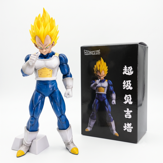 Dragon Ball Z Super Saiyan Vegeta Figure – Premium Saiyan Armor Battle Stance Collectible | Geekzilla