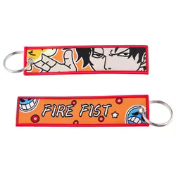 One Piece "Grand Line" Embroidered Keychain Set