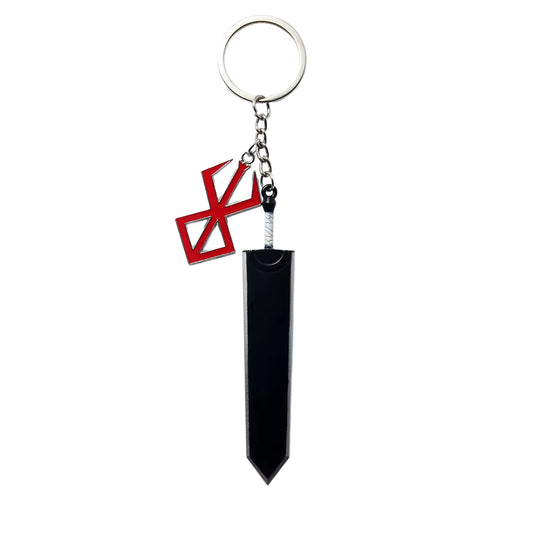 Berserk "Guts" Dragon Slayer Sword & Brand of Sacrifice Premium Metal Keychain