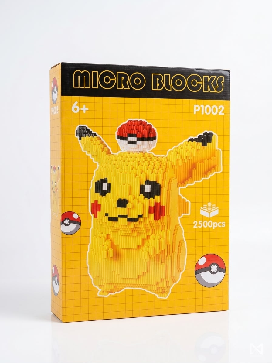 Pokémon Pikachu & Poké Ball DIY Micro Building Blocks Kit | Geekzilla