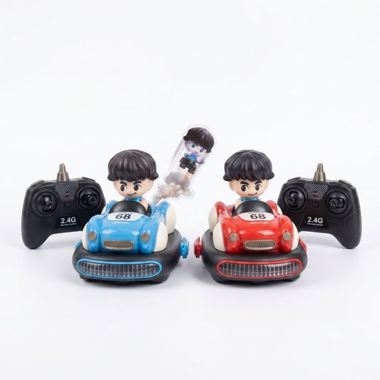 RC Ejection Bumper Cars – 2-Player Interactive Battle Game Set with Dual Controllers | Geekzilla