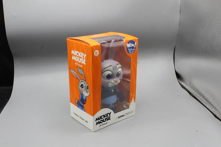 Disney Zootopia Judy Hopps Collectible Vinyl Figure – Articulated Officer Toy with Orange Box | Geekzilla