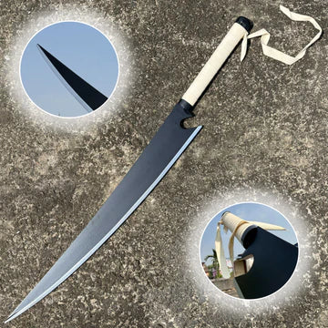 Bleach Ichigo Kurosaki Zangetsu Shikai Premium Stainless Steel Replica Sword