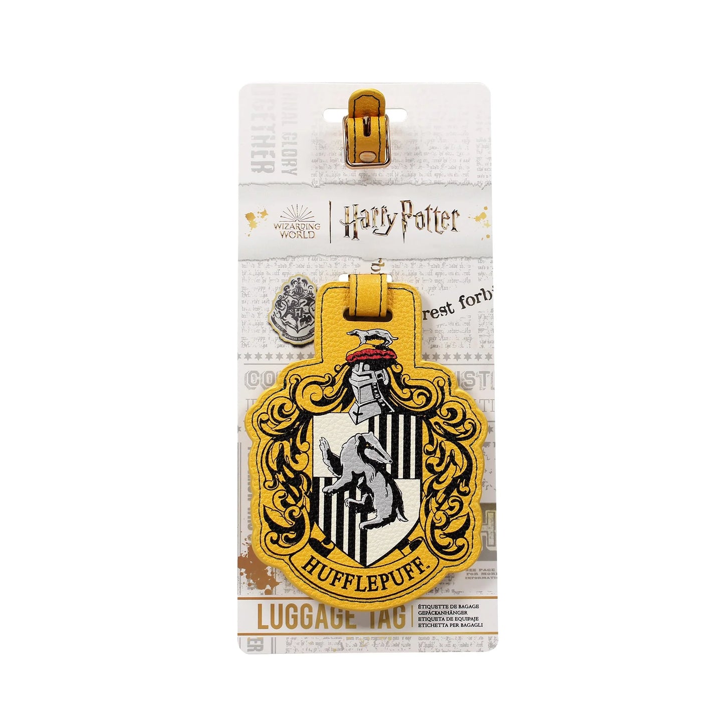 Harry Potter "Hufflepuff House" Premium Crest Luggage Tag