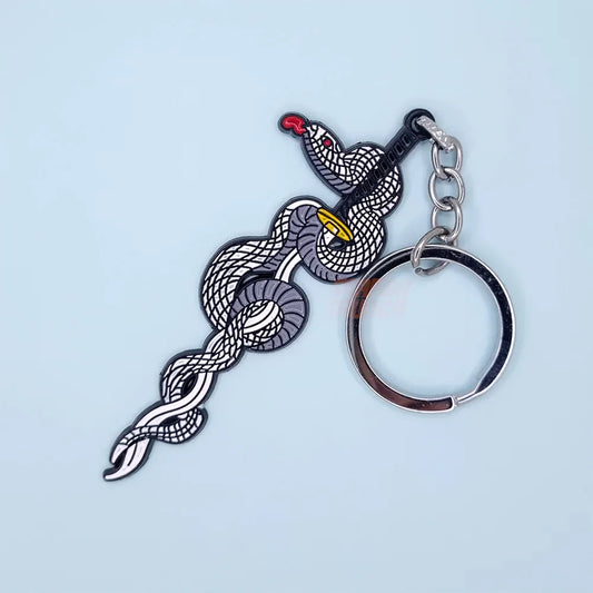 Demon Slayer "Obanai Iguro" Nichirin Sword Premium Metal Keychain