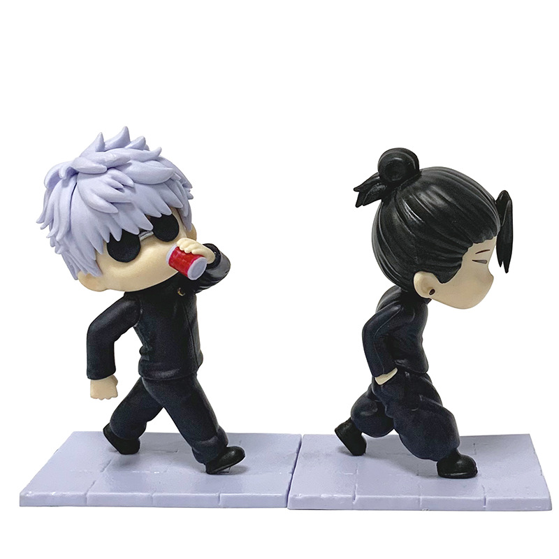 Jujutsu Kaisen Chibi Figure Variants – Satoru Gojo & Suguru Geto Jujutsu High School Days Interlocking Diorama Statues