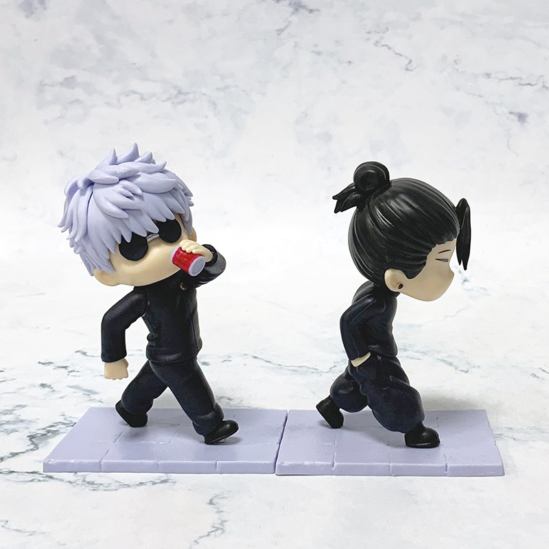 Jujutsu Kaisen Chibi Figure Variants – Satoru Gojo & Suguru Geto Jujutsu High School Days Interlocking Diorama Statues