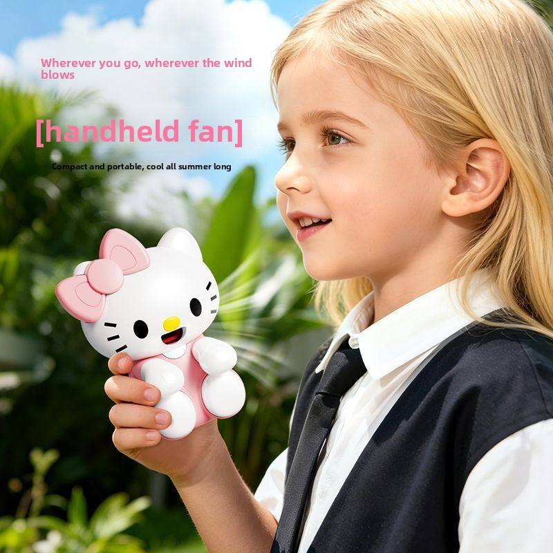 Cute Chibi Character Clip-On Food Cooling Fan – Portable Bowl-Hanging Mini Desk Fan for Hot Soups, Porridge, and Noodles