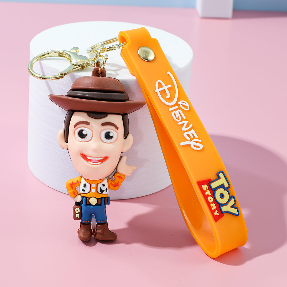 Disney Toy Story 3D Keychain – Premium Chibi Character Keyring with Wrist Strap