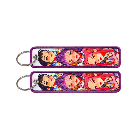 K-POP DEMON HUNTERS EMBROIDERED CLOTH KEYCHAIN