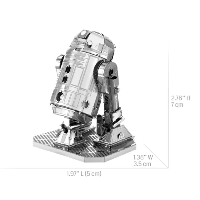 Star Wars R2-D2 DIY Metal Model Kit – Premium Laser-Cut Stainless Steel Astromech Droid 3D Puzzle