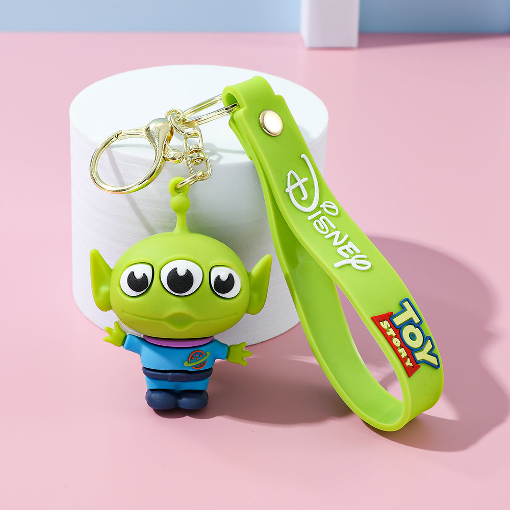 Disney Toy Story 3D Keychain – Premium Chibi Character Keyring with Wrist Strap