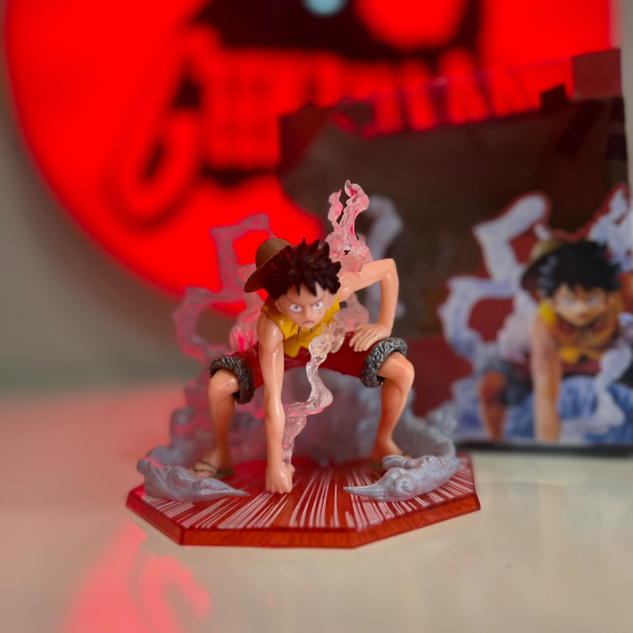 One Piece Monkey D. Luffy Gear 2 Action Figure – Premium Battle Stance Collectible | Geekzilla