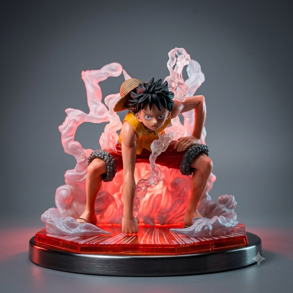 One Piece Monkey D. Luffy Gear 2 Action Figure – Premium Battle Stance Collectible | Geekzilla