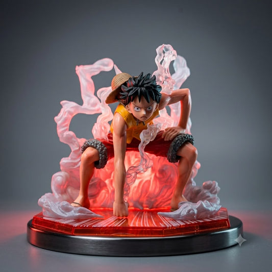 One Piece Monkey D. Luffy Gear 2 Action Figure – Premium Battle Stance Collectible | Geekzilla