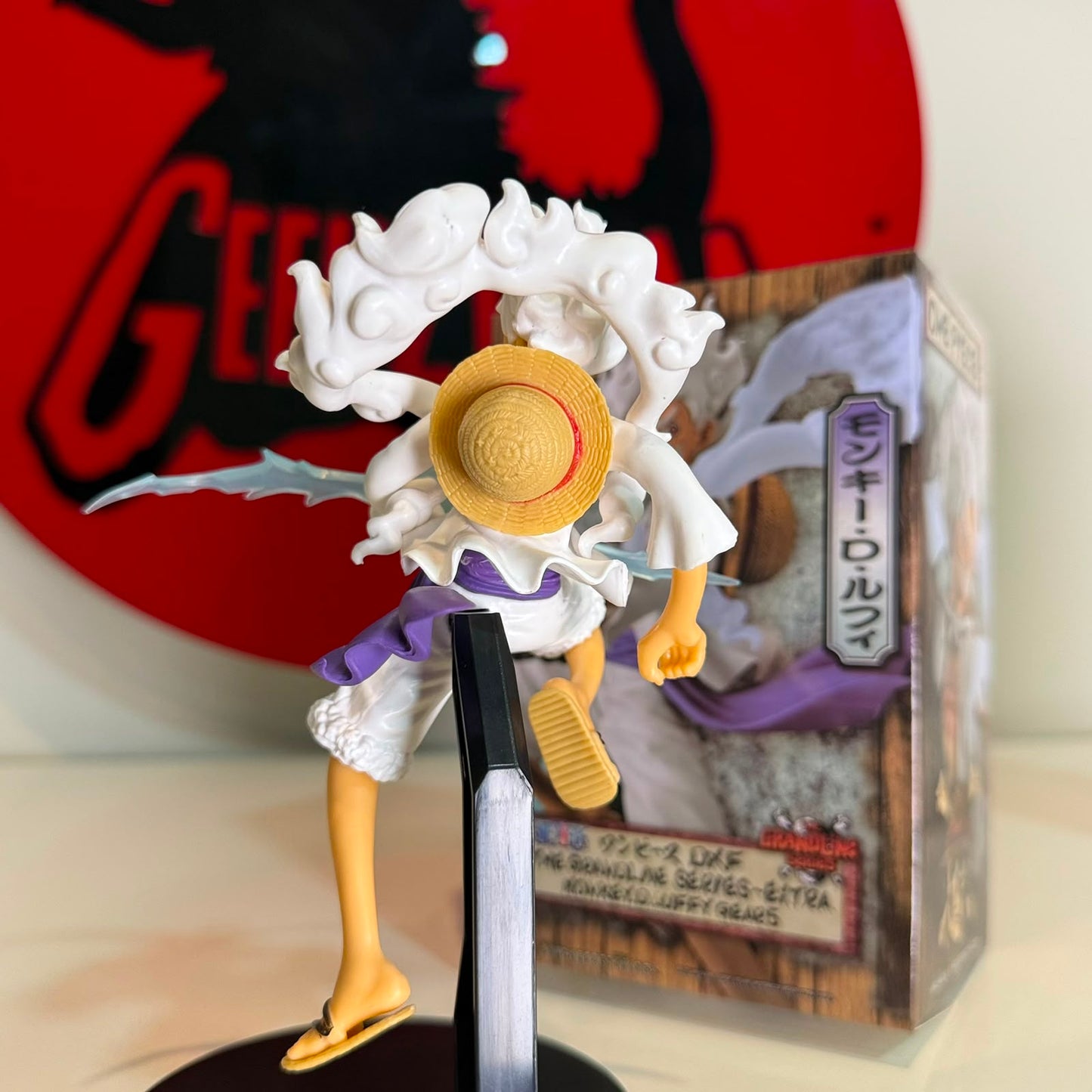Luffy Gear 5 Figure | Sun God Nika Awakening One Piece DXF Statue Anime Collectible | Geekzillaa