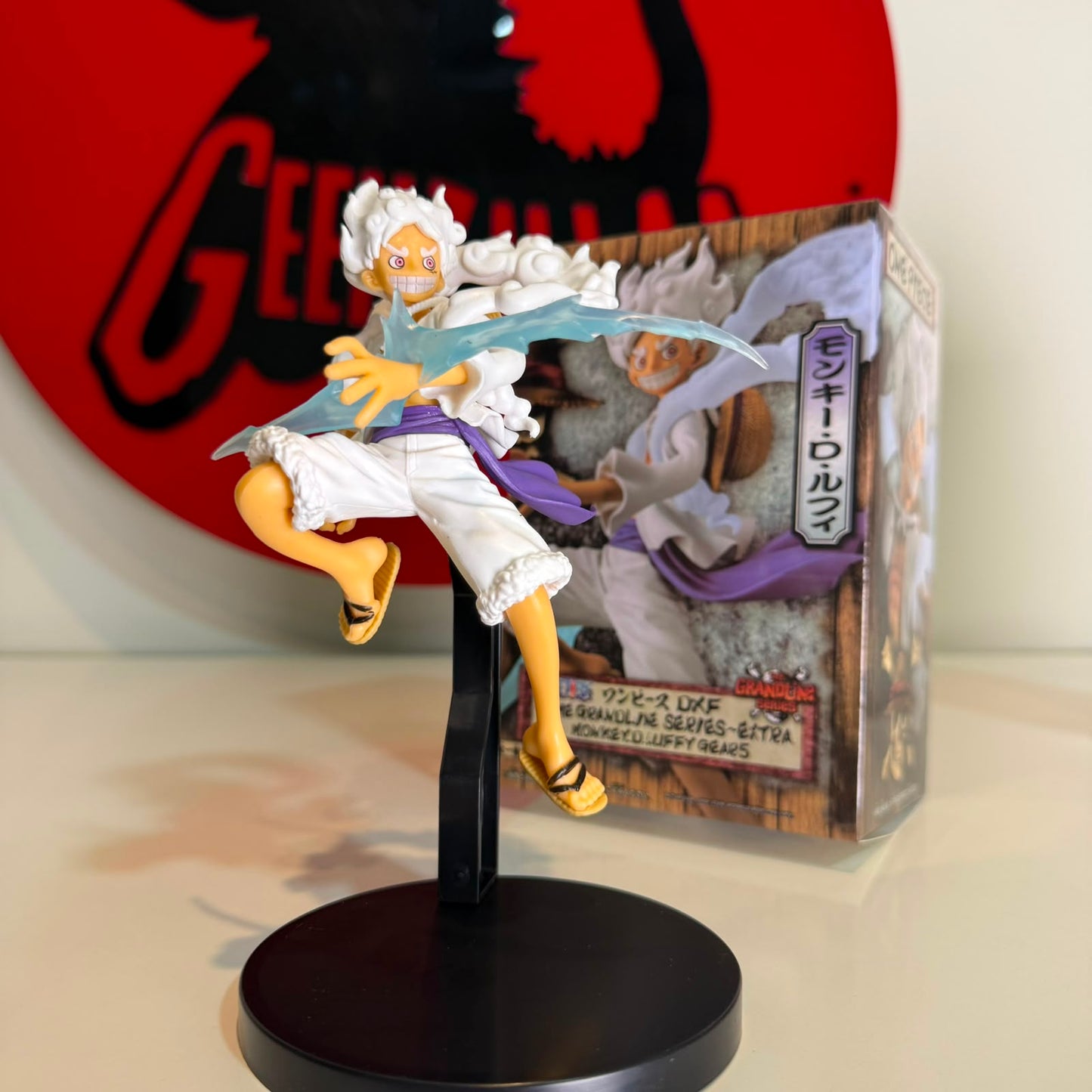 Luffy Gear 5 Figure | Sun God Nika Awakening One Piece DXF Statue Anime Collectible | Geekzillaa