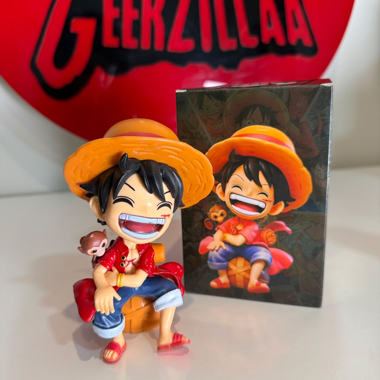 One Piece Figure Set | Luffy & Roronoa Zoro Mini Chibi Statue Straw Hat Pirate Collectibles | Geekzillaa